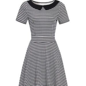 Classic Black and White Helyo Women's Elegant Vintage Dresses Knee length